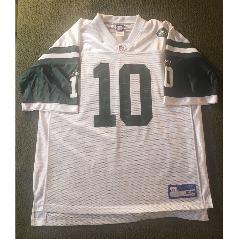 Vintage Football Jersey Mens XL Reebok NFL New York Jets Chad Pennington #10 Y2K